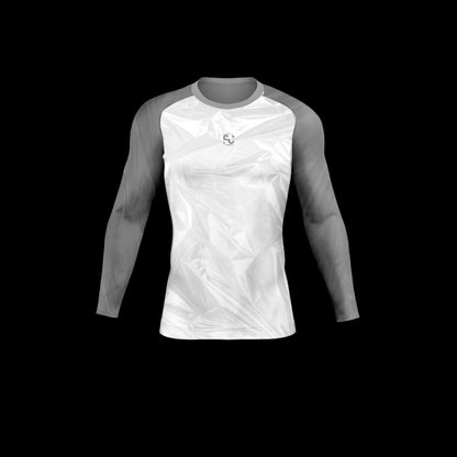 WHITE GREY RASHGUARD