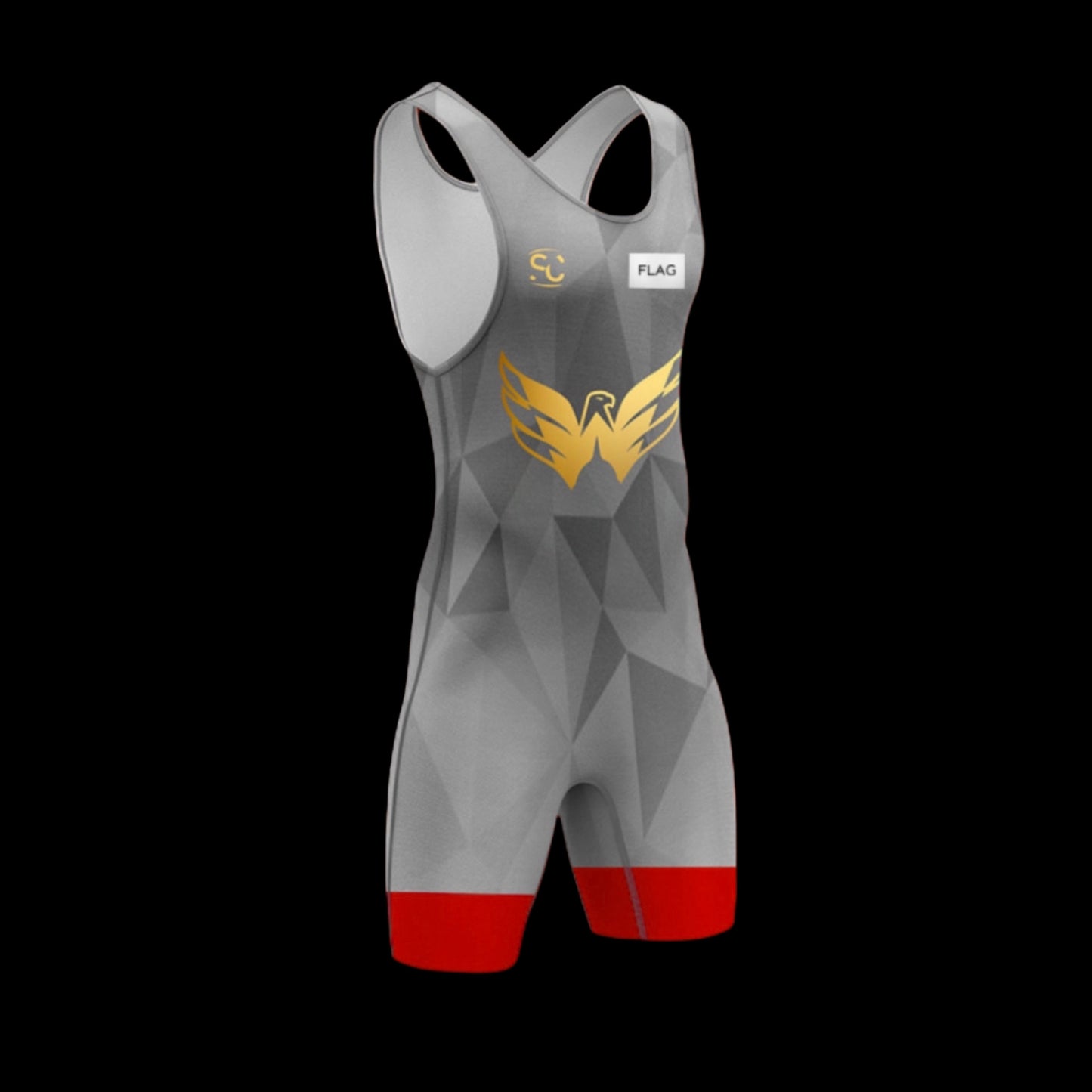 GREY ABSTRACT SINGLET